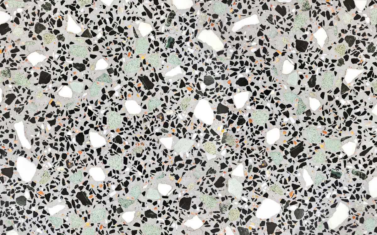 Modern Grey Terrazzo Wall Mural