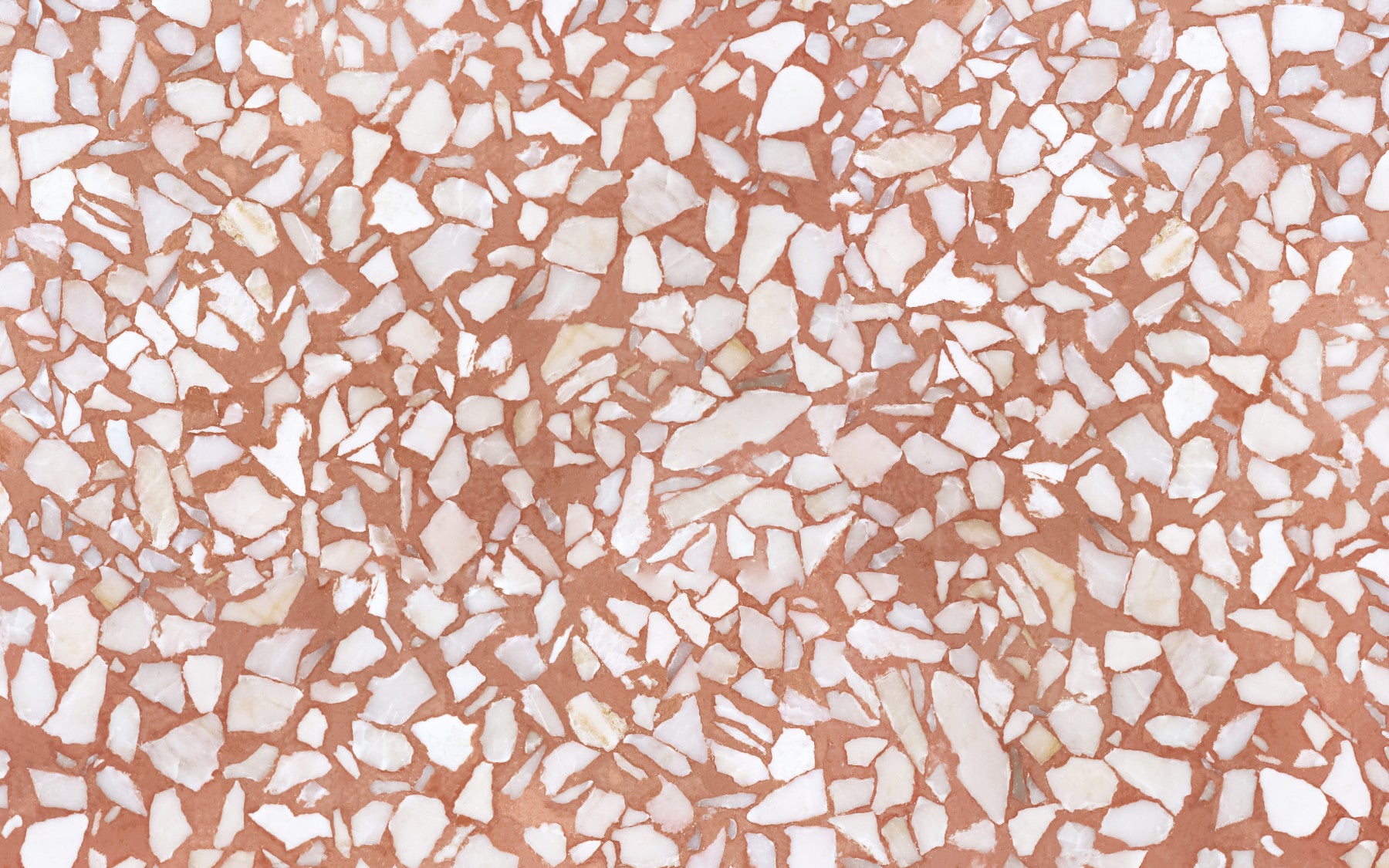 terra-cotta natural stone terrazzo Wall Mural in your room — zoomed