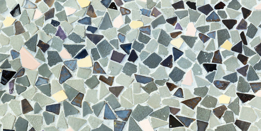 Fragmented Harmony Natural Look Flise Vægmaleri