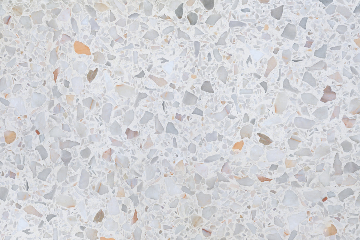 Modern Terrazzo Natural Marble Wallpaper Wall Mural in your room — zoomed