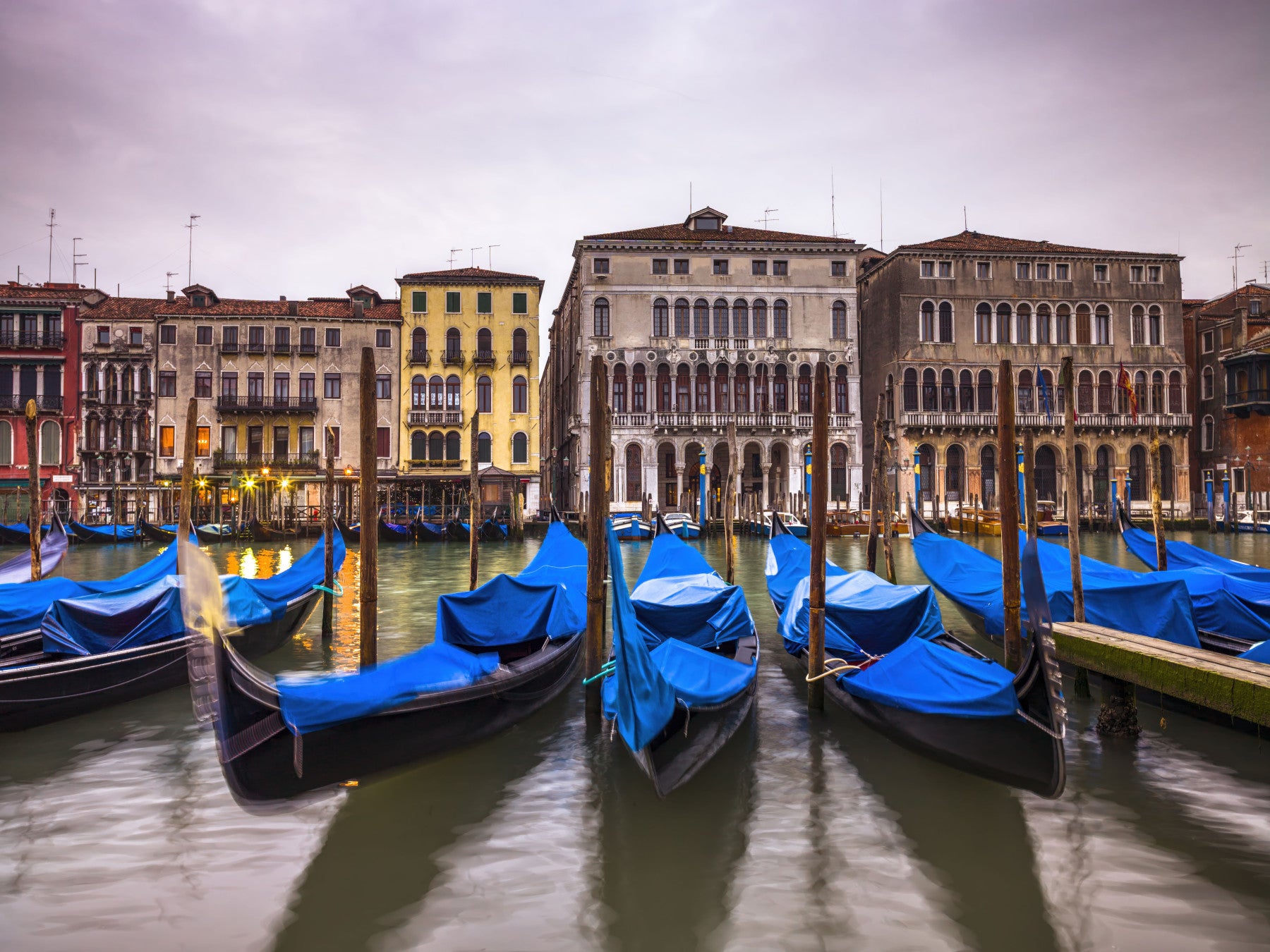 Venetian Blues Wall Mural