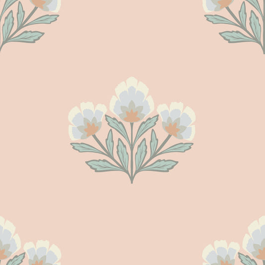 Vintage Bloom Repeat Wallpaper⁠