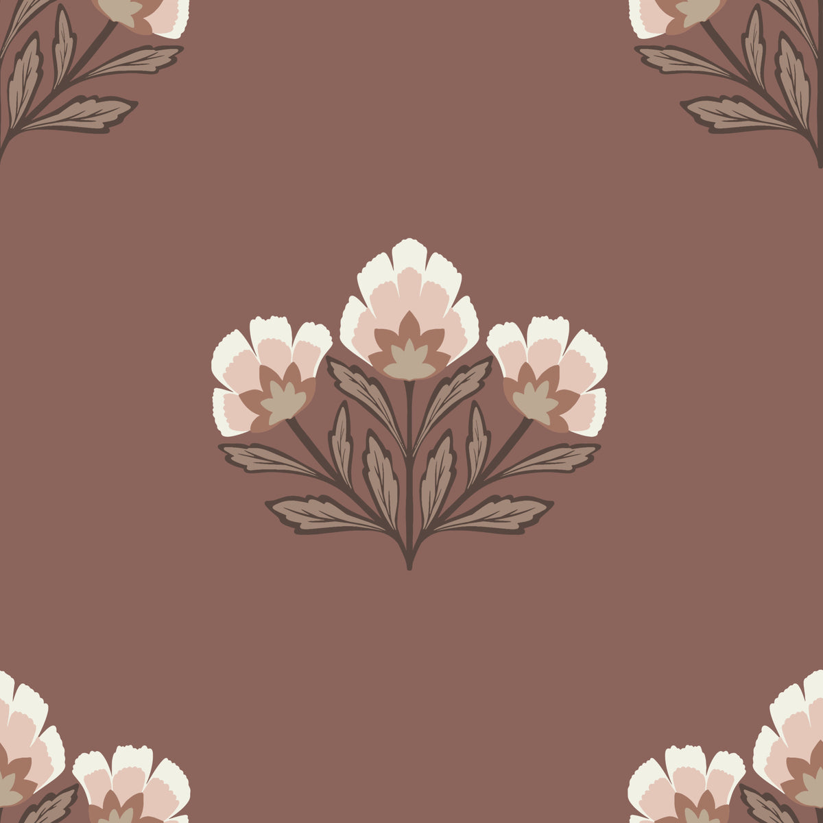 Papier peint Fleur Terrestre