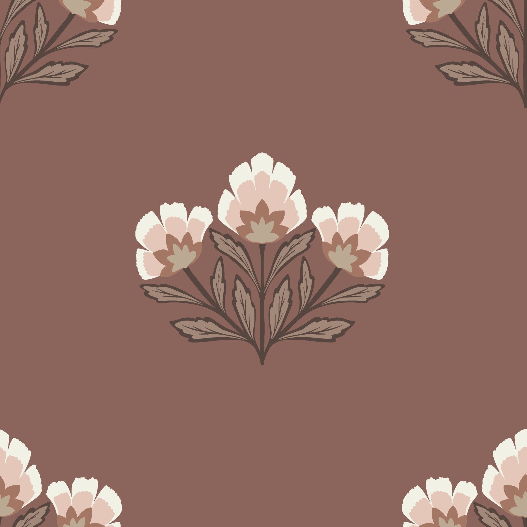 Papier peint Fleur Terrestre in your room — zoomed
