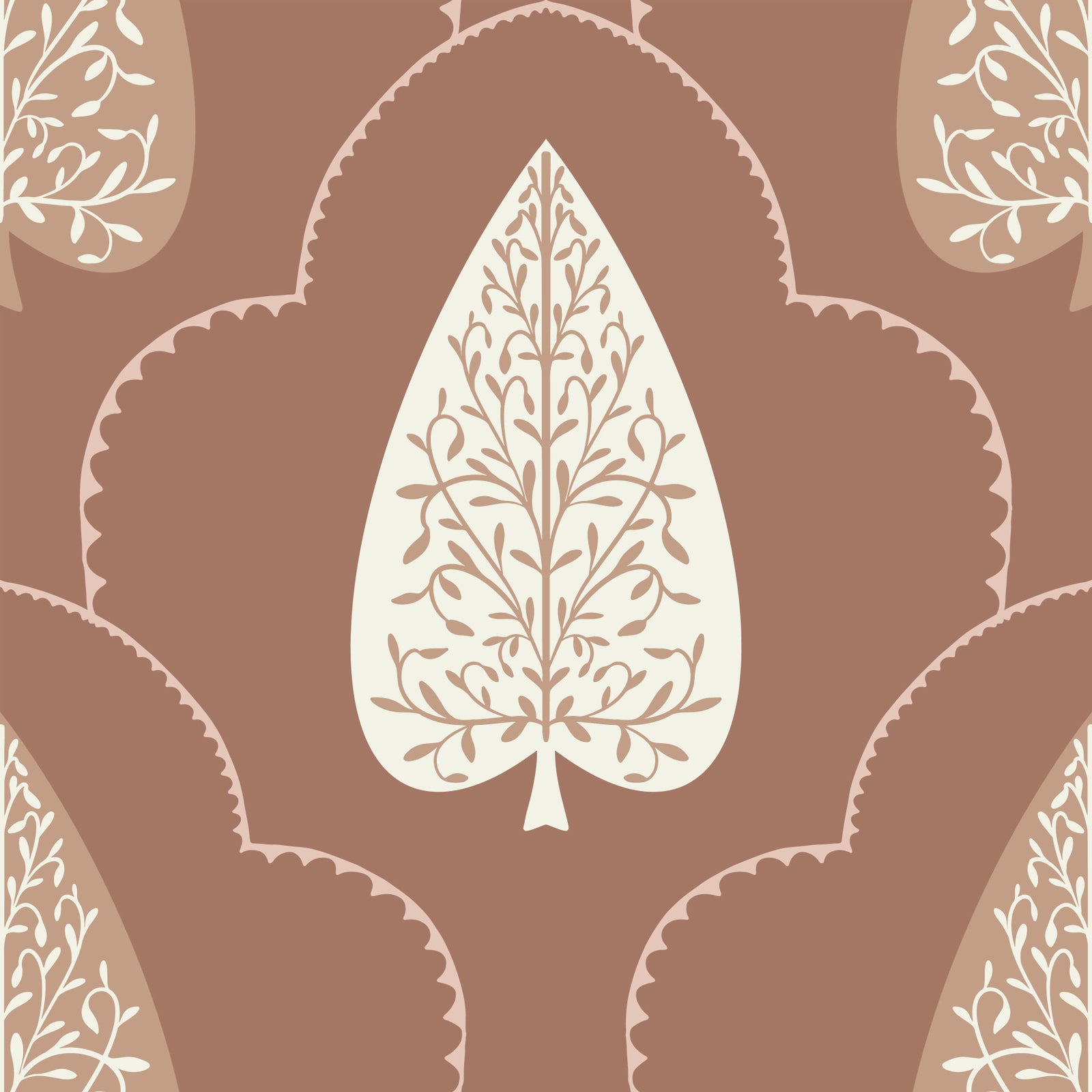 Papier peint accent arboré