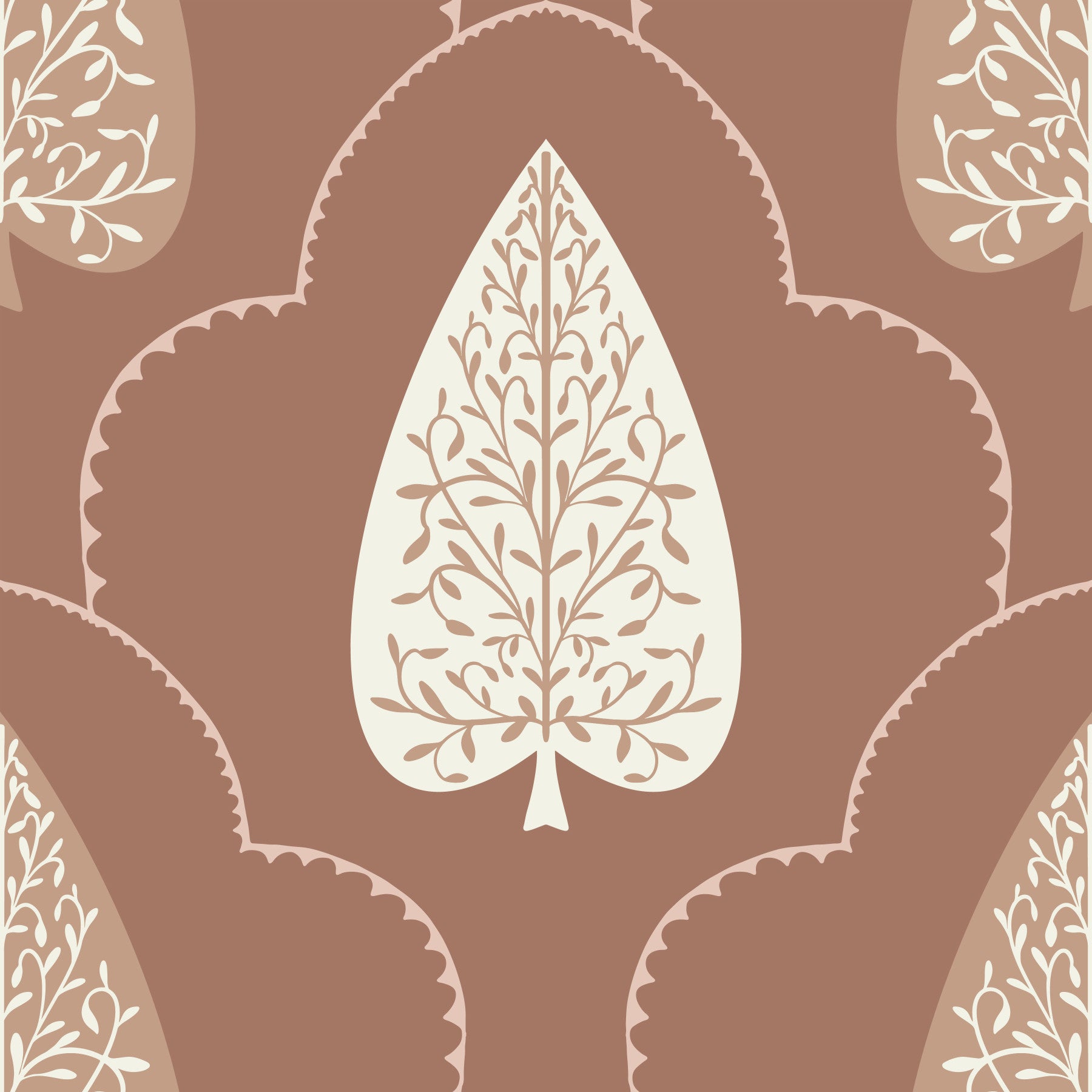 Papier peint accent arboré in your room — zoomed