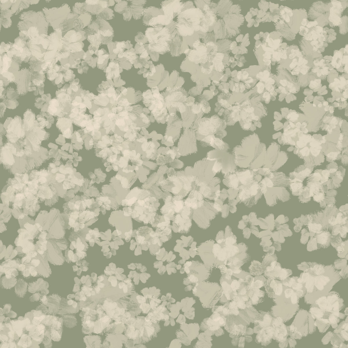 Papier peint doux fleur peint à la main