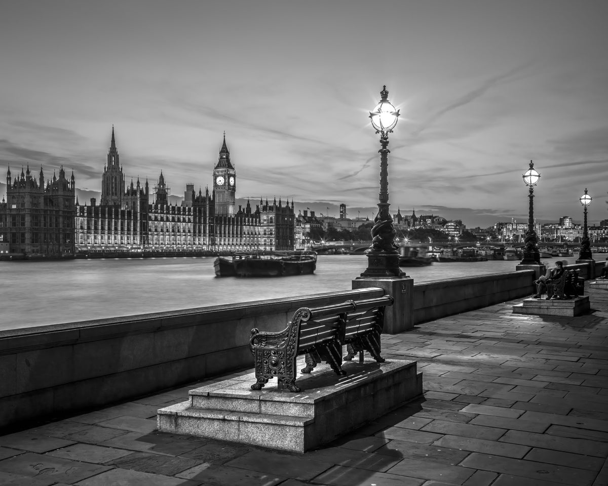 Thames Twilight: A London Icon Wall Mural in your room