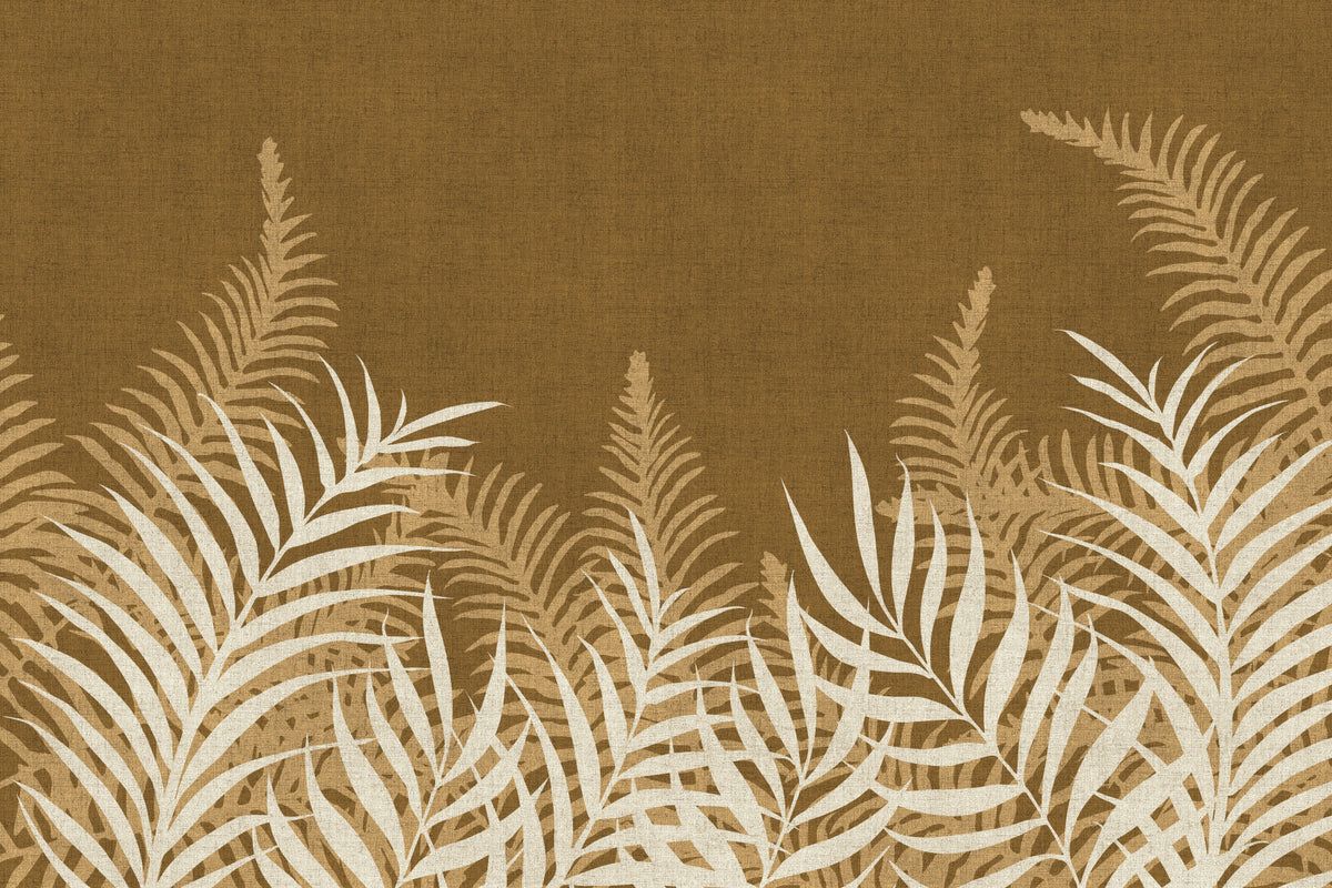 Into The Jungle Golden Wall Mural in your room — zoomed