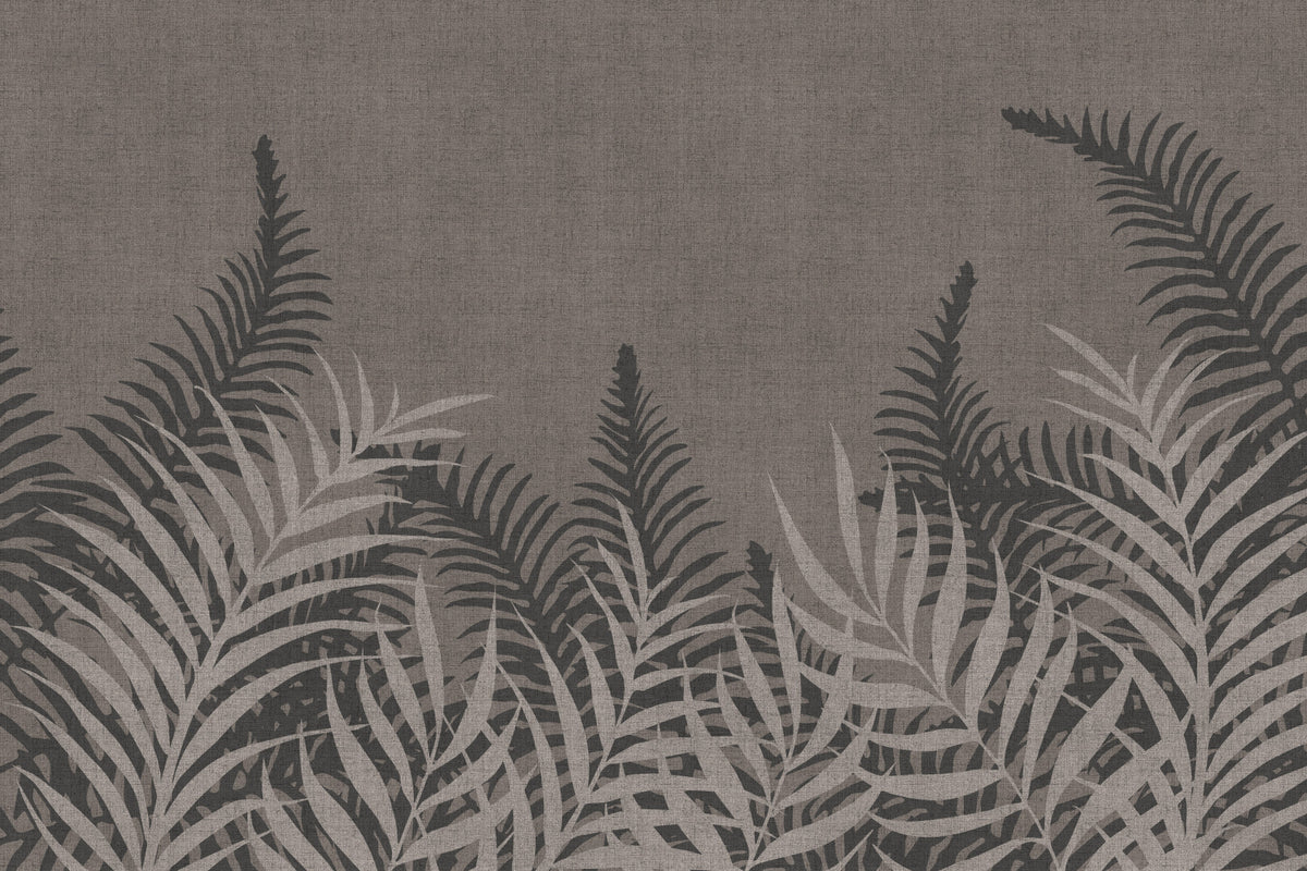 Into The Jungle Taupe Wall Mural in your room