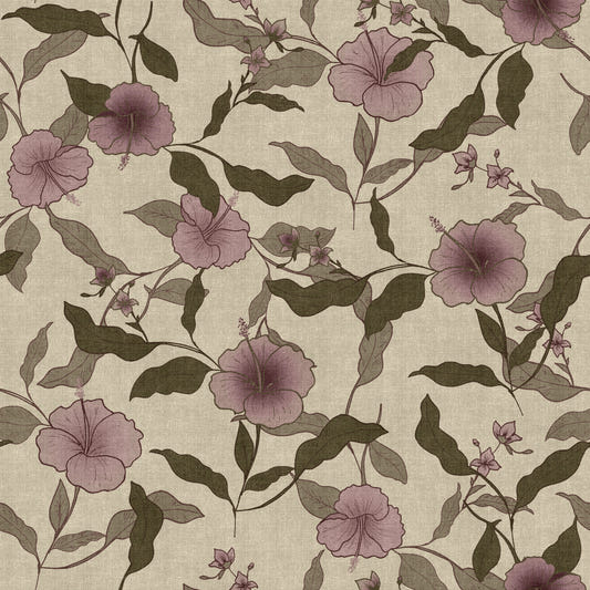 Faded Tropical Floral Vintage Wallpaper‚Å†