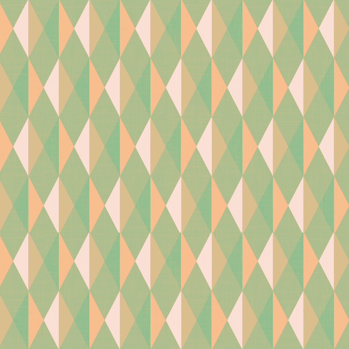 Mint & Peach Triangles Wallpaper‚Å† in your room — zoomed