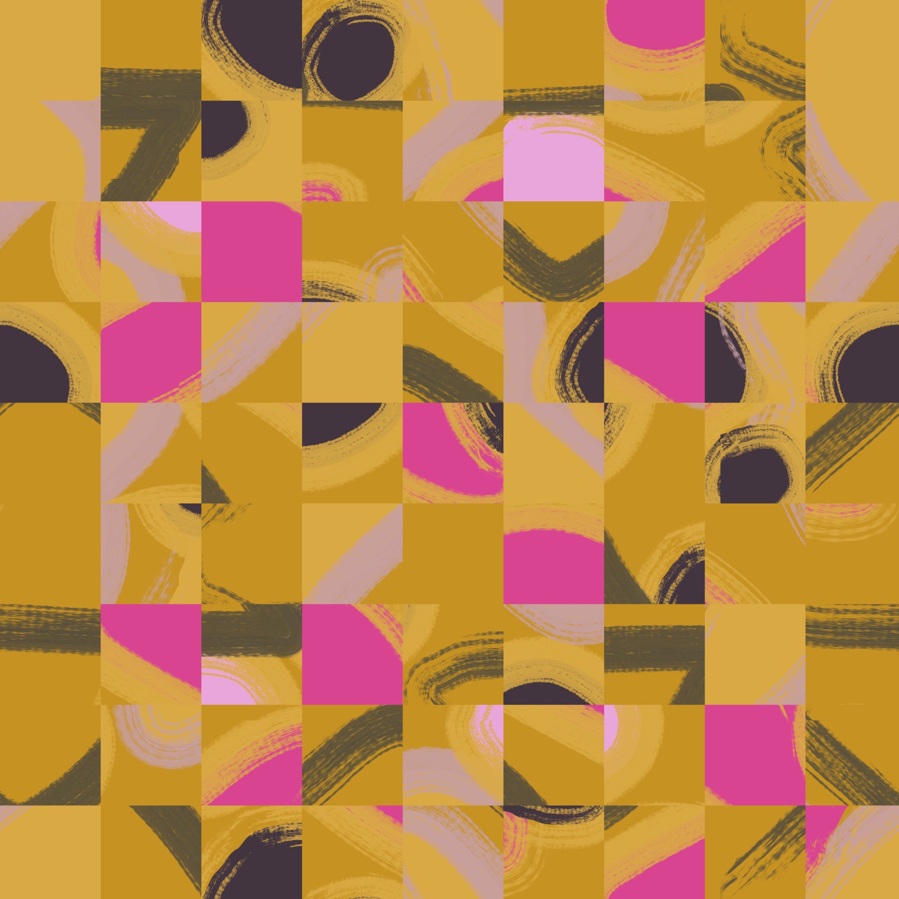 Artistic Tile Play Wall Mural in your room — zoomed