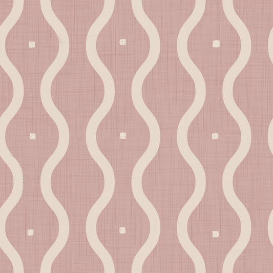Retro Peach Waves Wallpaper‚Å†