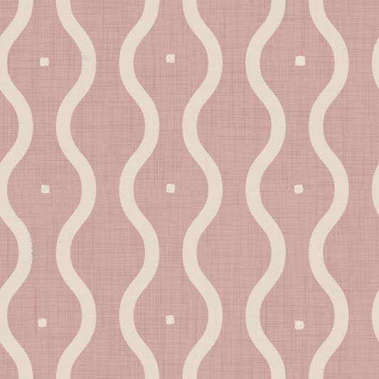 Retro Peach Waves Wallpaper‚Å†