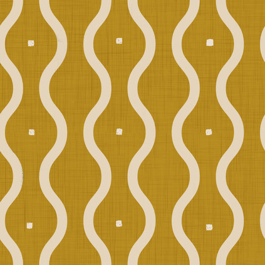 Groovy Golden Waves Wallpaper‚Å†