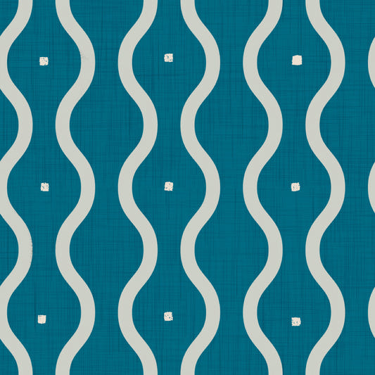Retro Waves Teal Wallpaper‚Å†