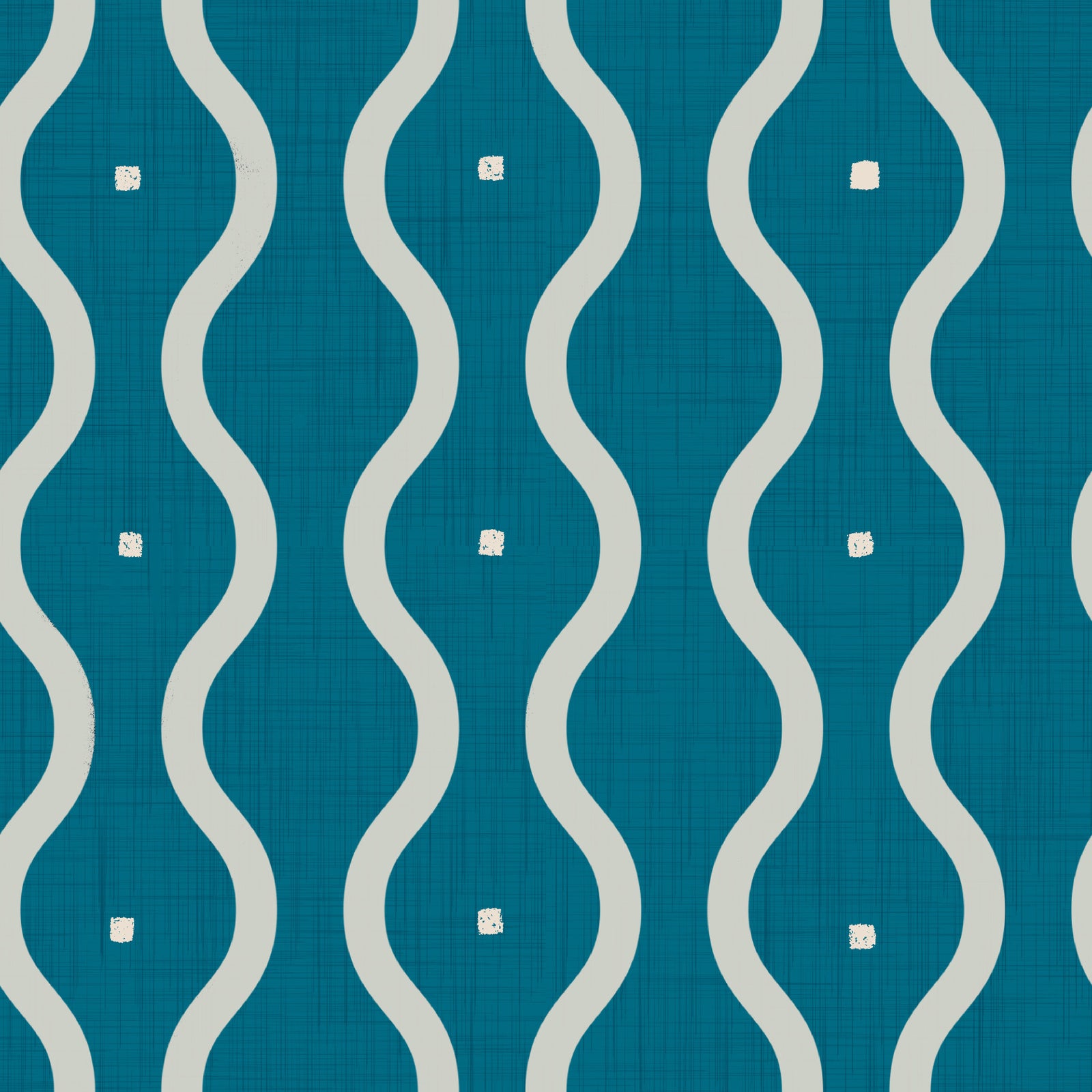 Retro Waves Teal Wallpaper⁠