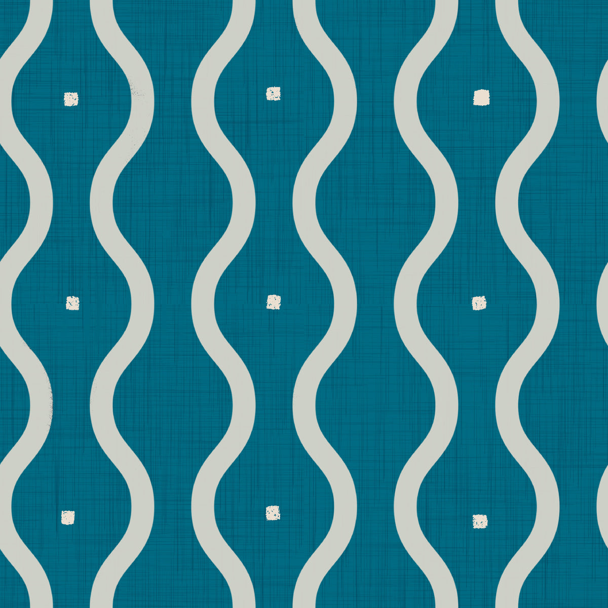 Retro Waves Teal Wallpaper⁠ in your room — zoomed