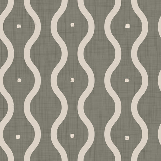 Retro Rhythm Taupe Wallpaper‚Å†