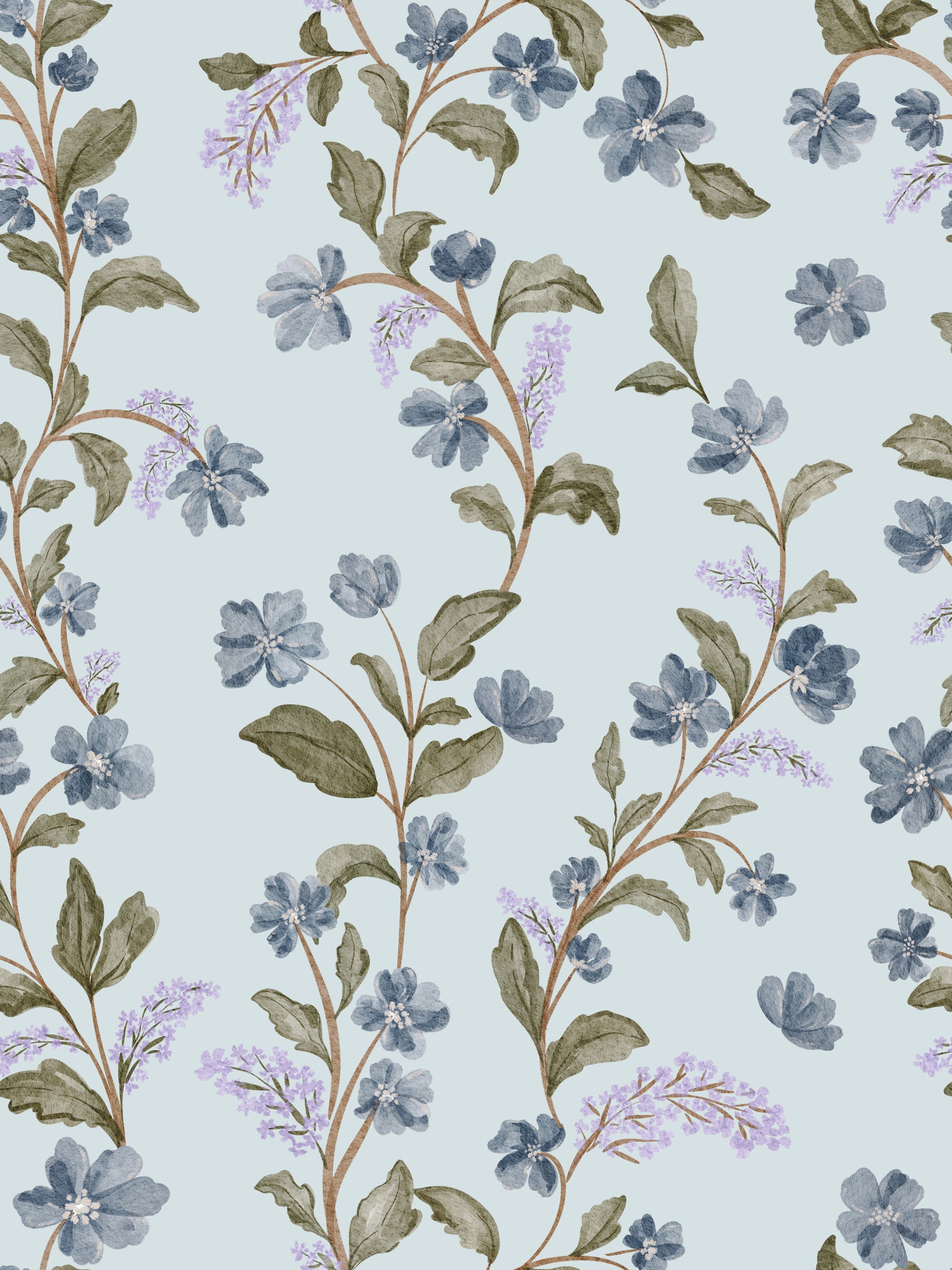 Watercolor Bloom Serenity Wallpaper‚Å†