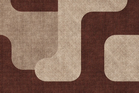 Mocha Curves Design Wall Mural
