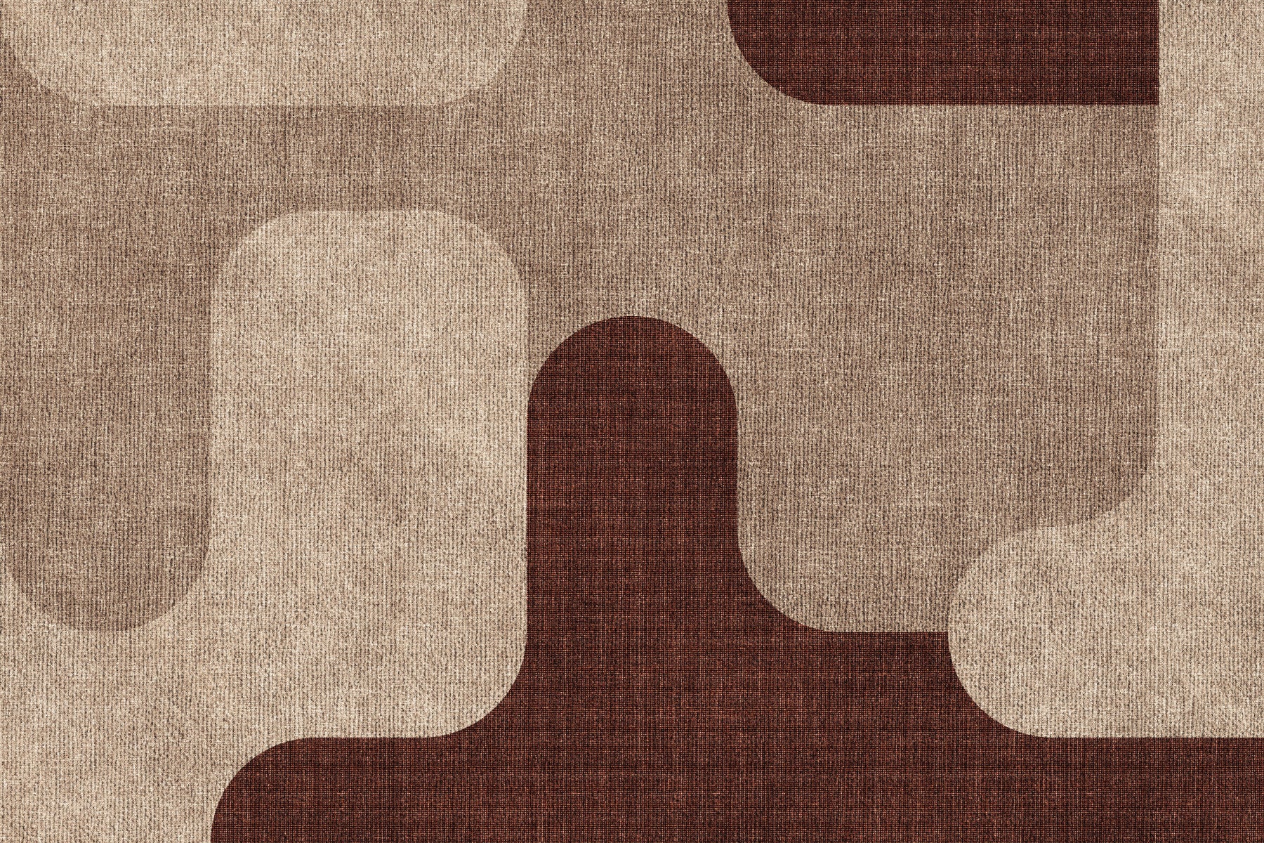 Earthy Curves Design Wall Mural in your room — zoomed