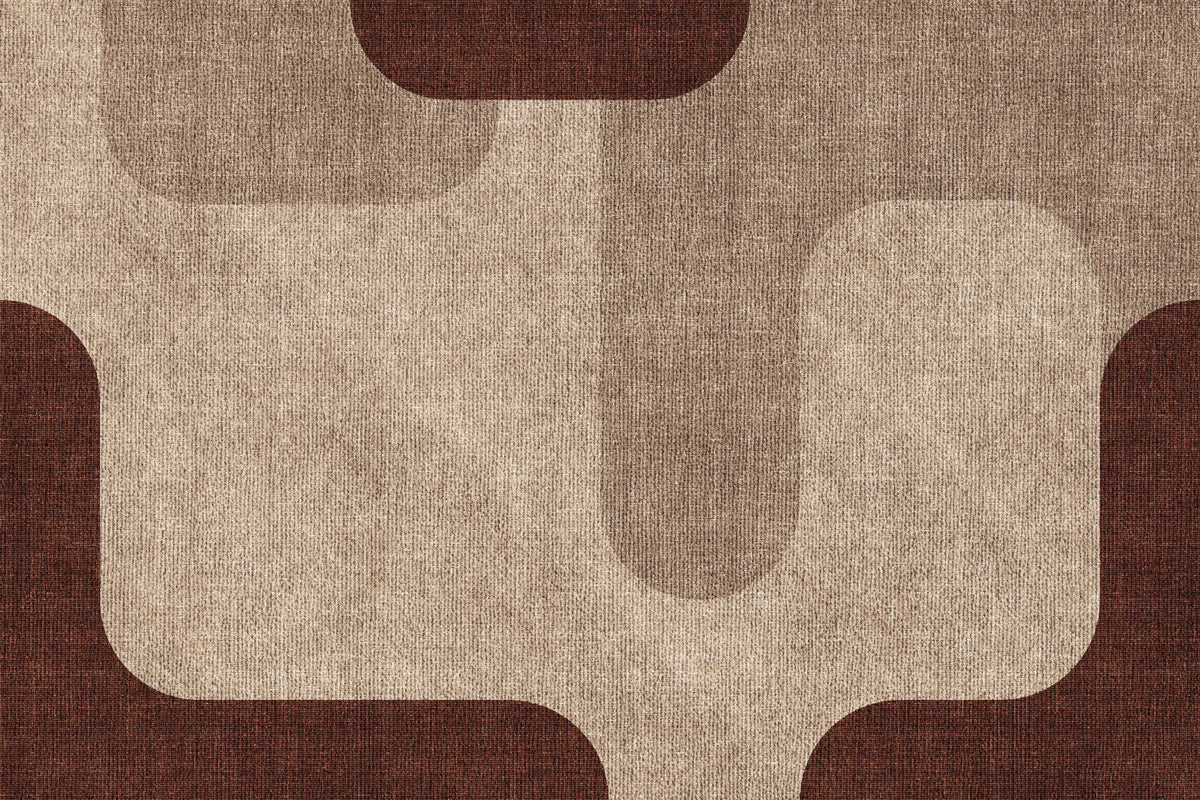 Warm Curves Design Wall Mural in your room — zoomed