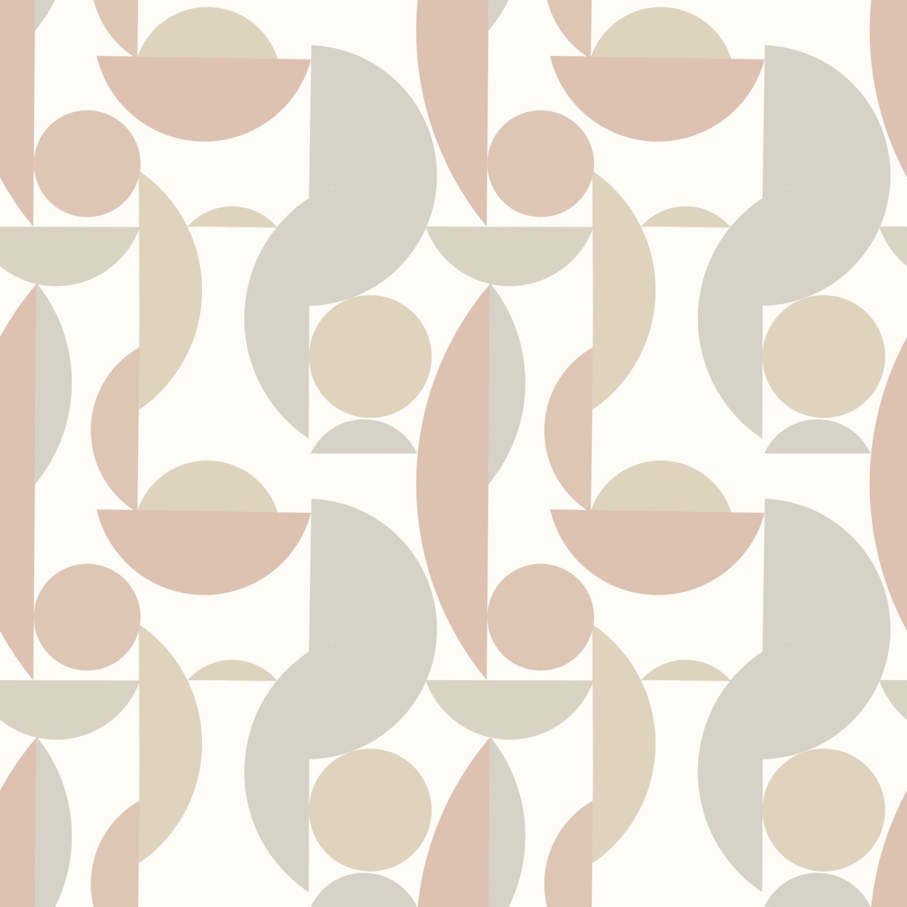 Neutral Geo Chic Wallpaper⁠ in your room — zoomed