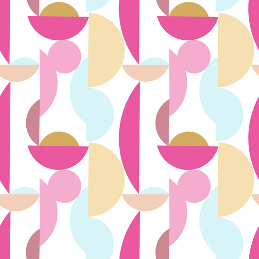 Retro Geo Blush Wallpaper‚Å†