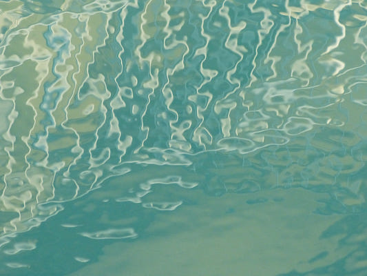 Aqua Waves Abstract Wall Mural
