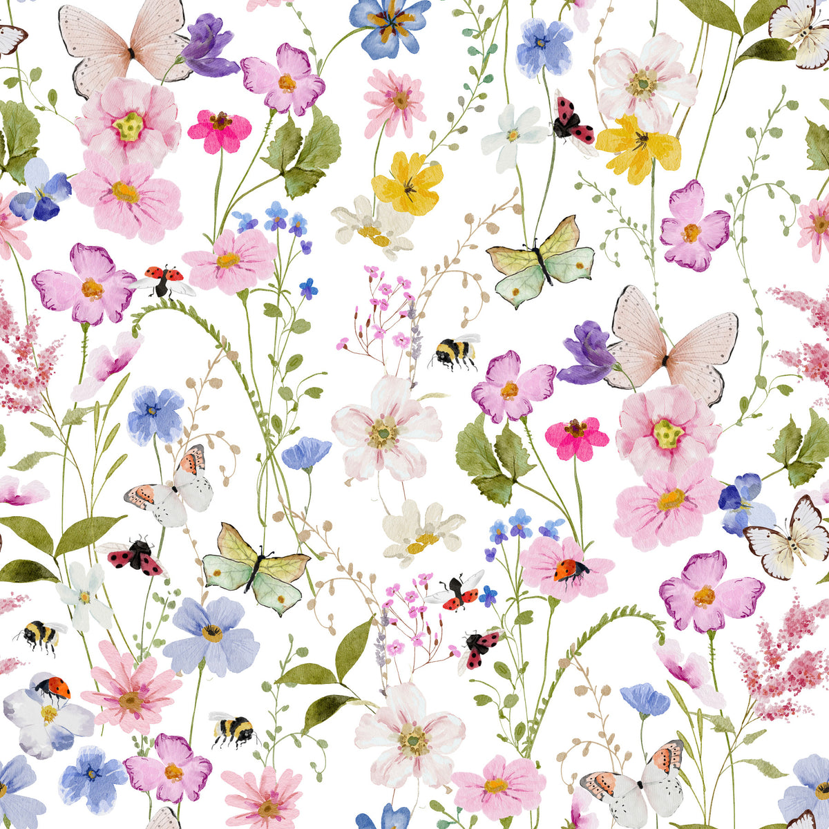Meadow Whispers Wallpaper‚Å† in your room — zoomed