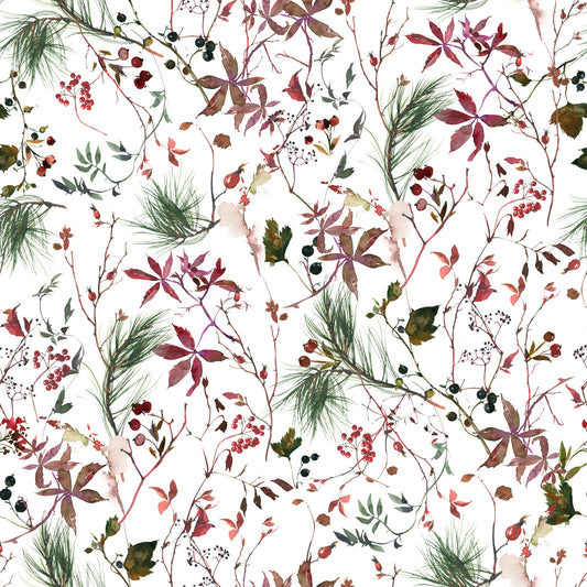 Winter Berries Watercolor Wallpaper⁠