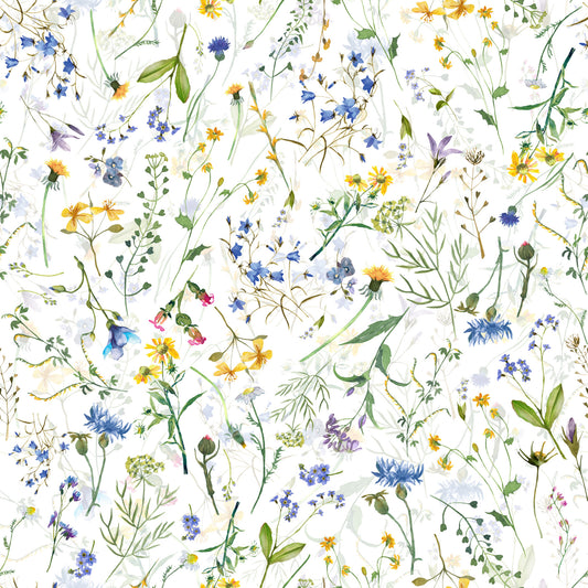 Colorful Watercolor Meadow Wallpaper‚Å†