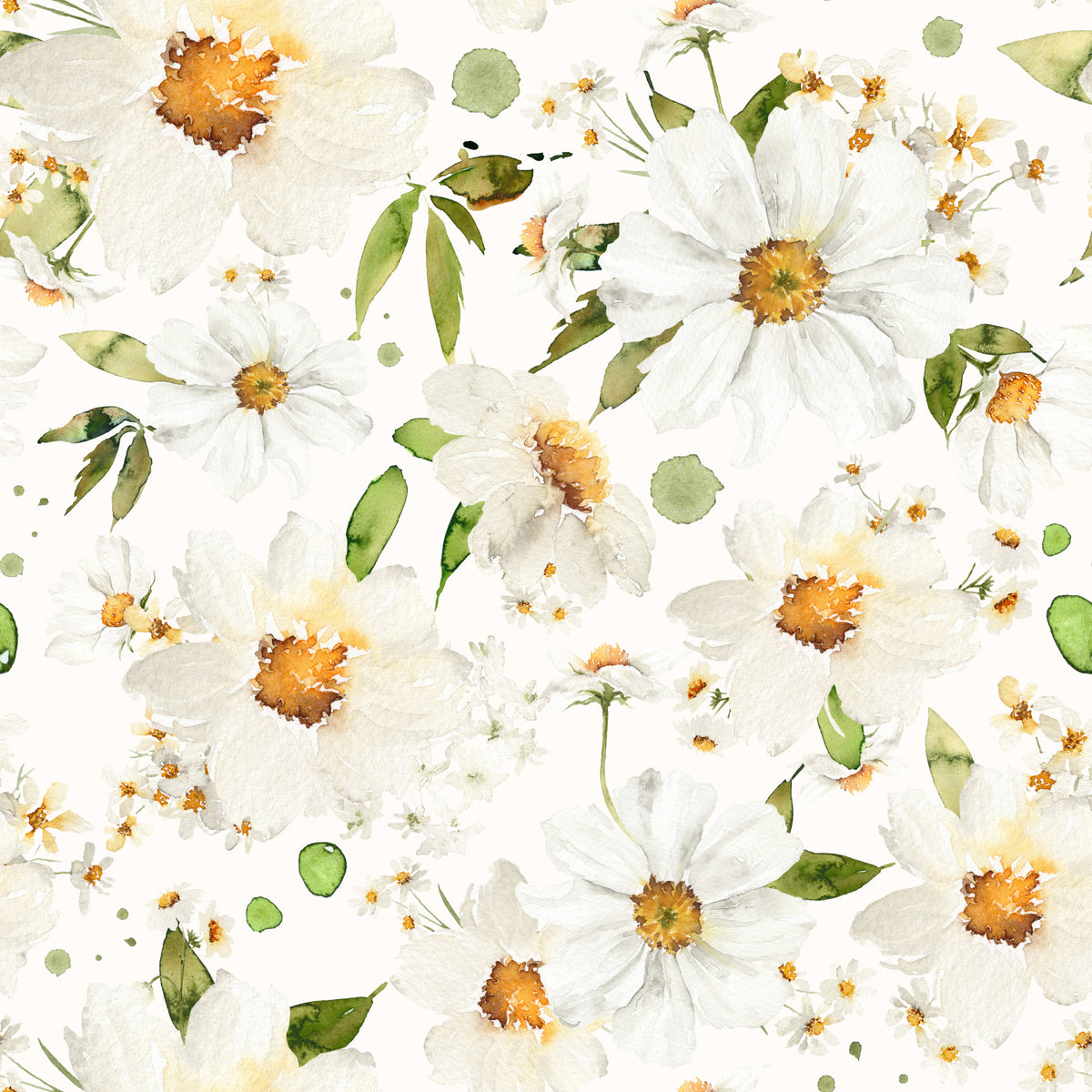 Watercolor Daisy Dreams Wallpaper⁠ in your room
