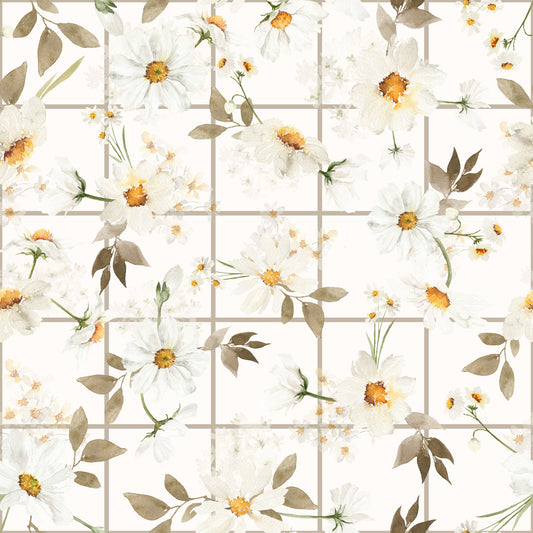 Daisy Window Panes Wallpaper‚Å†