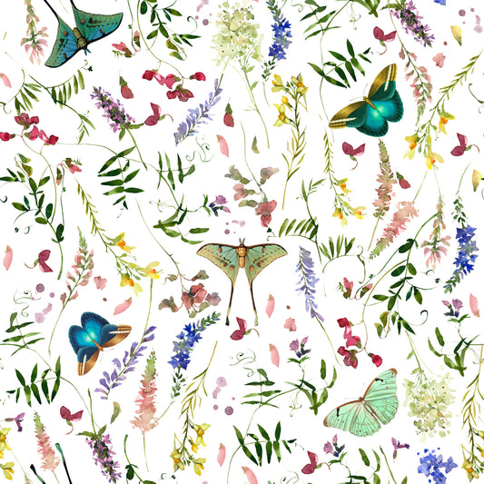 Butterfly And Blooms Wallpaper‚Å†