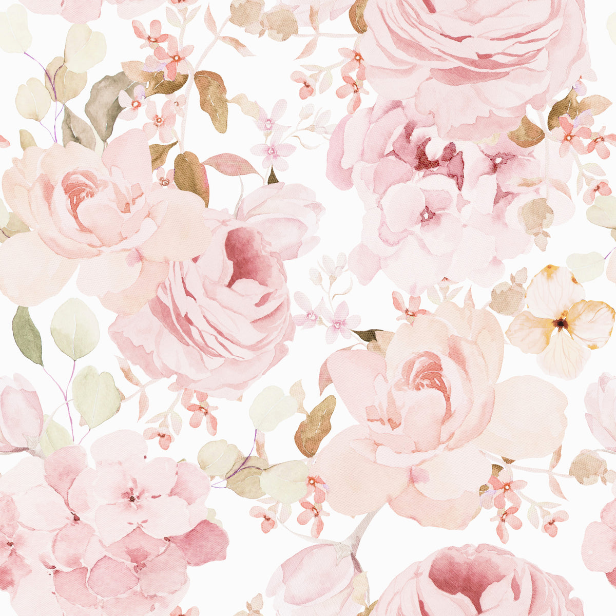 Blush Rose Summer Garden Wallpaper⁠ in your room — zoomed