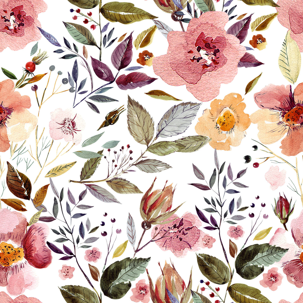 Blush Bloom Echo Wallpaper⁠ in your room — zoomed