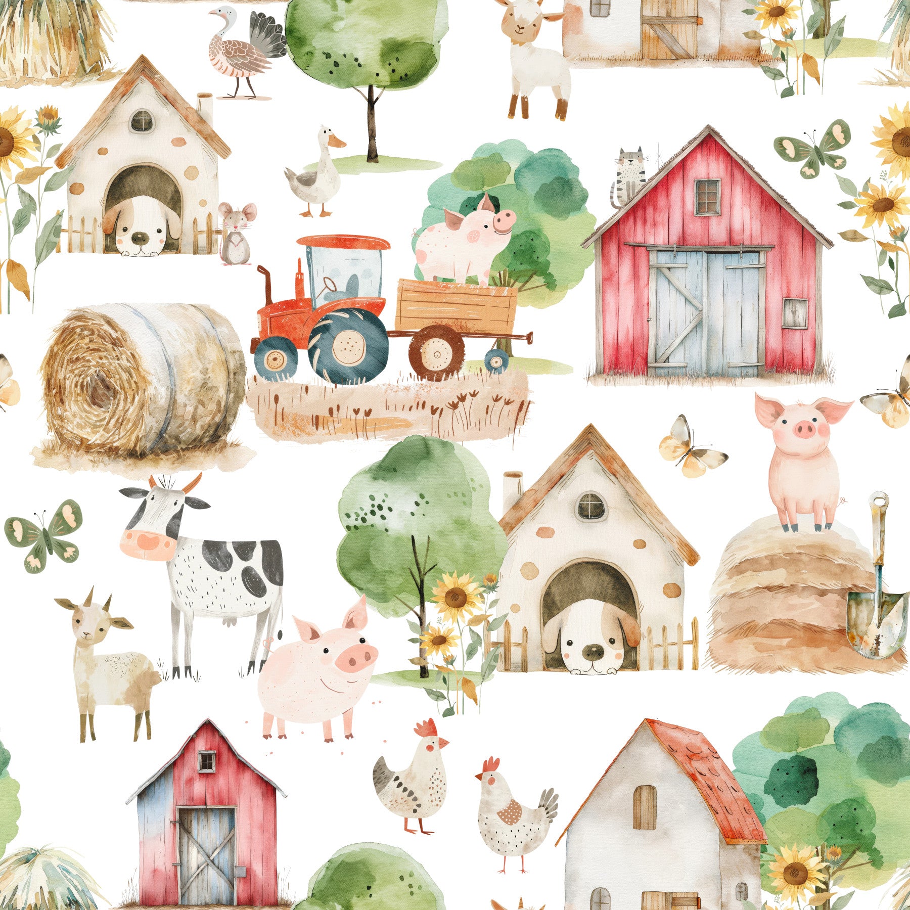 Barnyard Buddies Wallpaper⁠