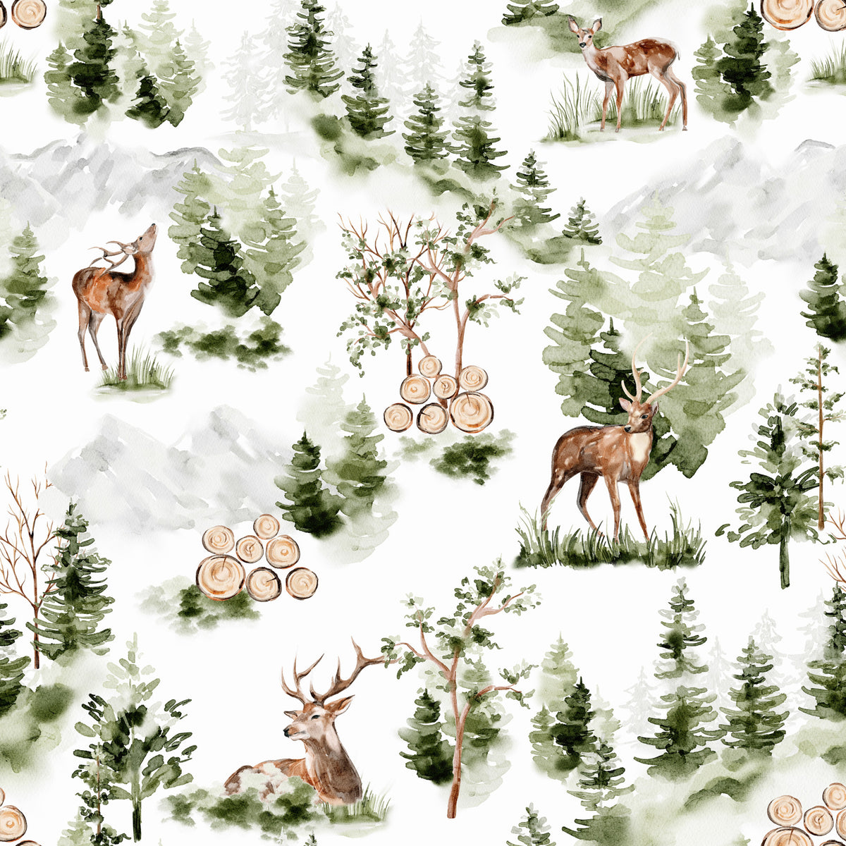 Forest Dreamscape Wallpaper⁠ in your room — zoomed