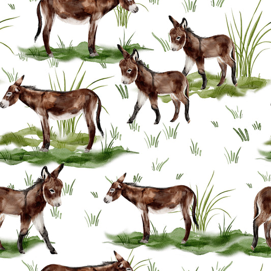 Watercolor Donkeys Wallpaper⁠