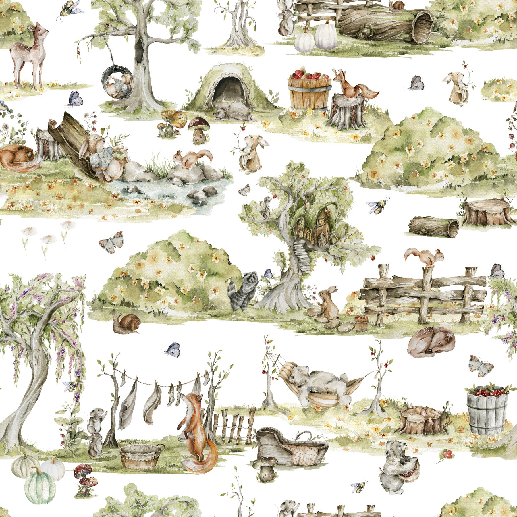 Forest Tales Wallpaper⁠ in your room — zoomed