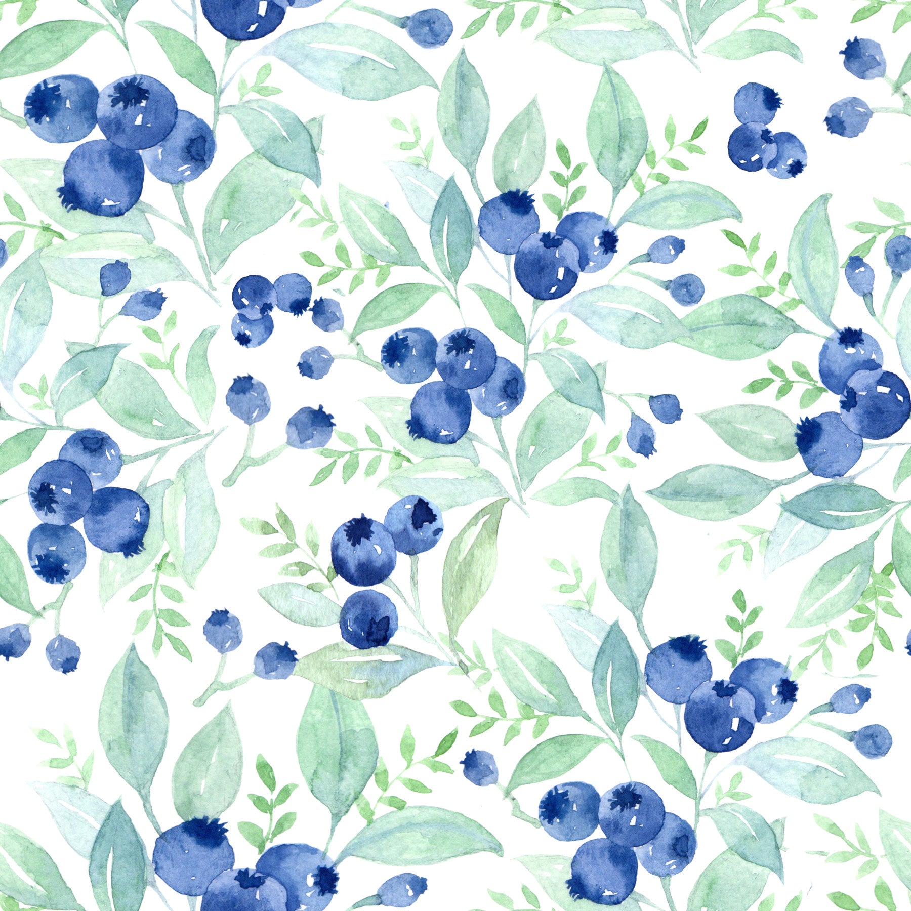 Berry Bliss Watercolor Wallpaper⁠