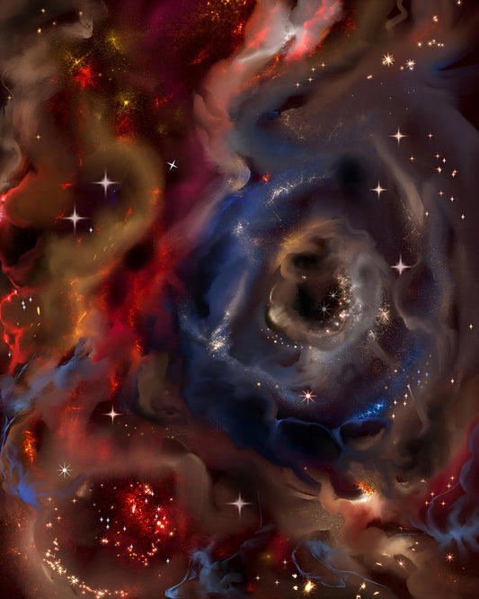 Nebulae Cascade Wall Mural
