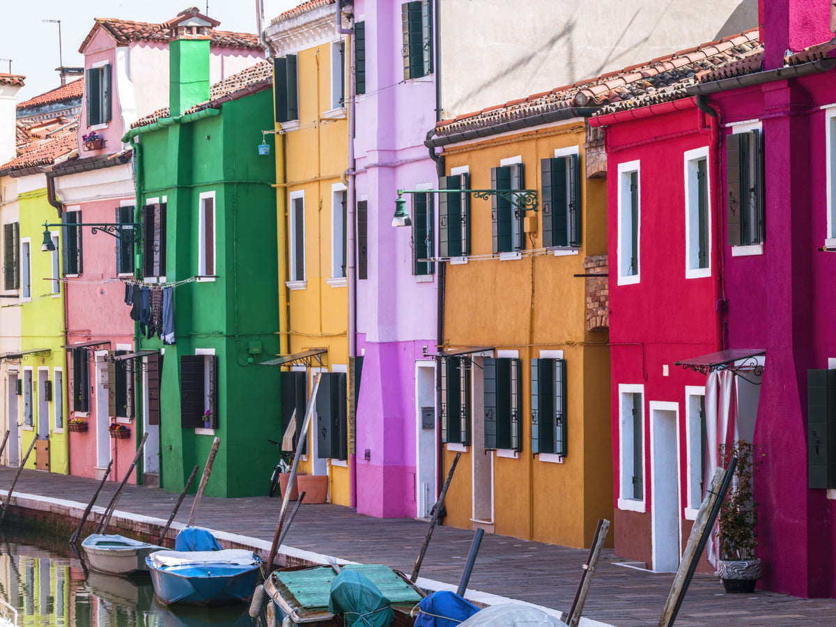 Burano Colors Wall Mural in your room — zoomed