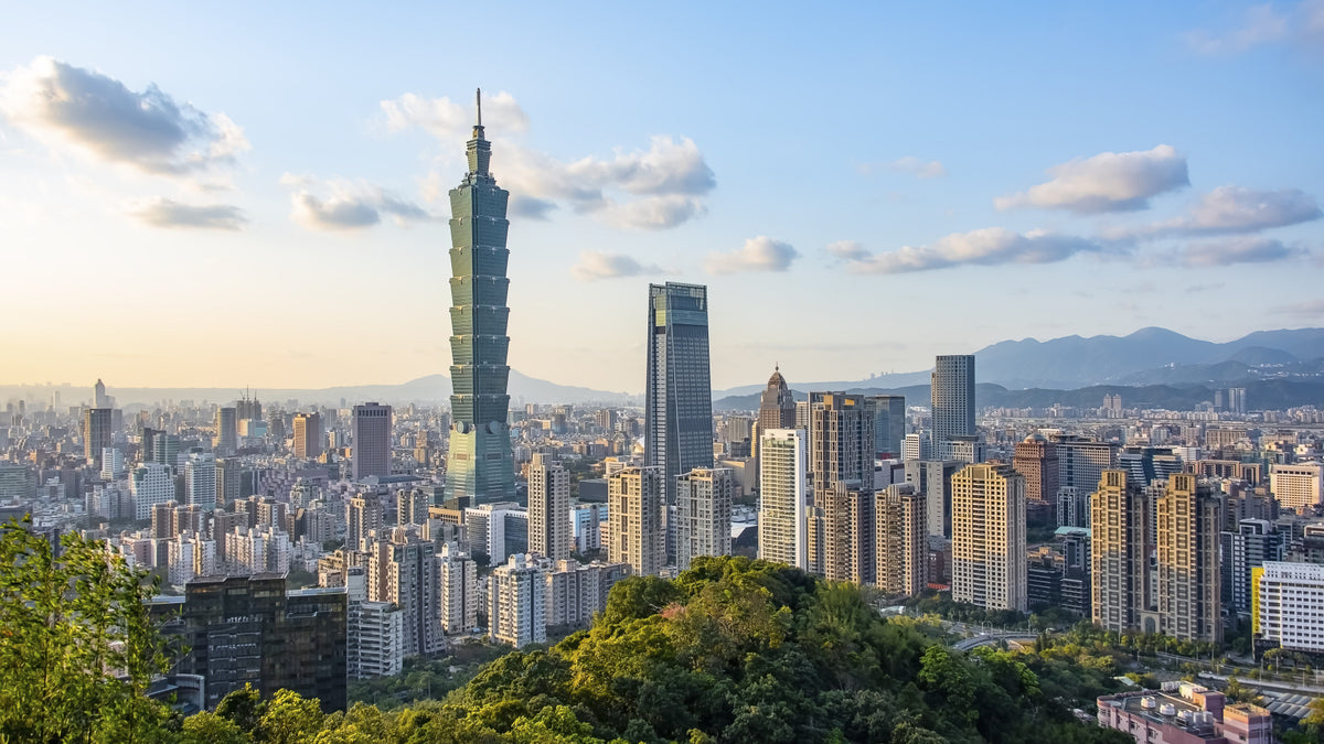 Taipei Skyline Serenity Wall Mural in your room