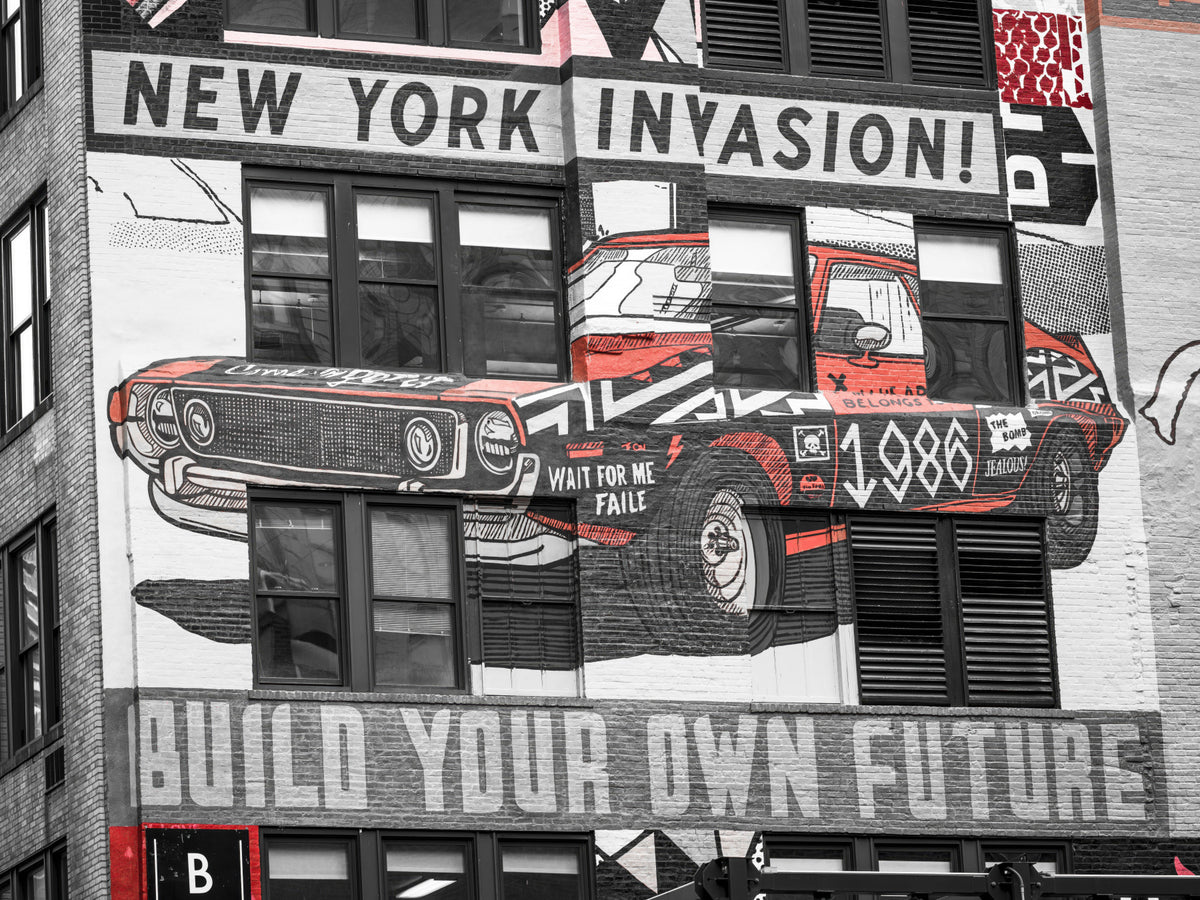 NYC Car Mural Wall Mural