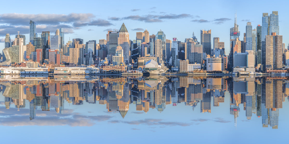 Lower Manhattan skyline Wall Mural in your room