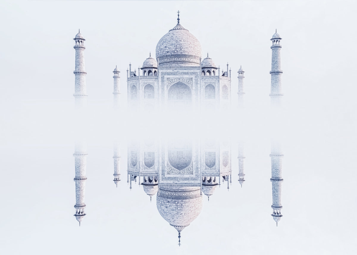 Taj Mahal Mirage Wall Mural